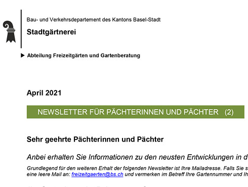 Pächterbrief Stadtgärtnerei 4/23