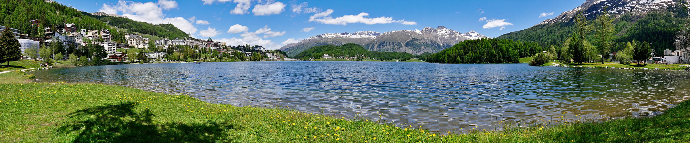 St. Moritzersee mit Piz Albana und Piz Julier 3380 m